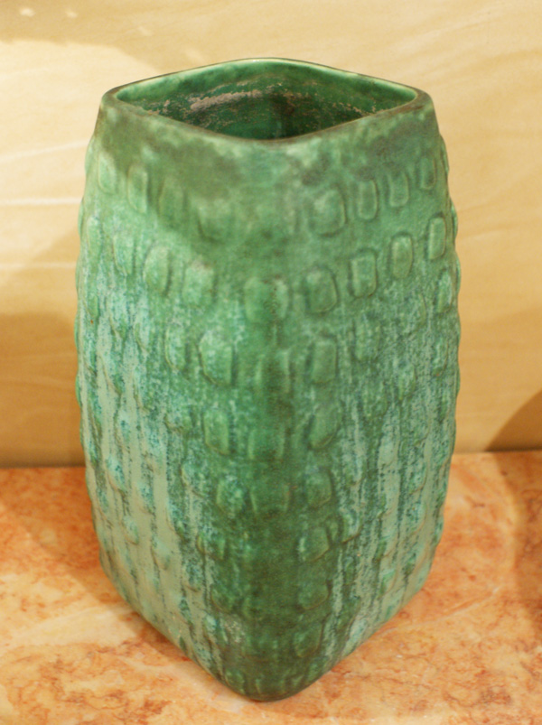 Vaso in ceramica Vintage Lavenia turchese del XX Secolo Anni 40 Pezzo di storia autentico - Robertaebasta® Art Gallery opere d’arte esclusive.